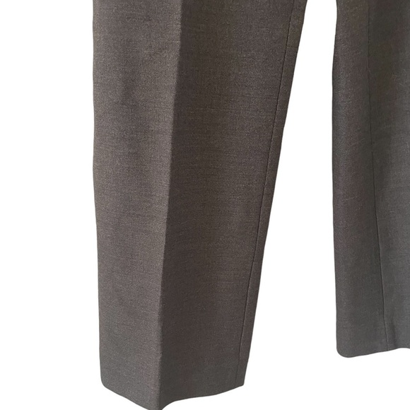 Armani Collezioni Antinea SRL Grey Front Pleat Wool Slacks size 6 - Picture 3 of 7